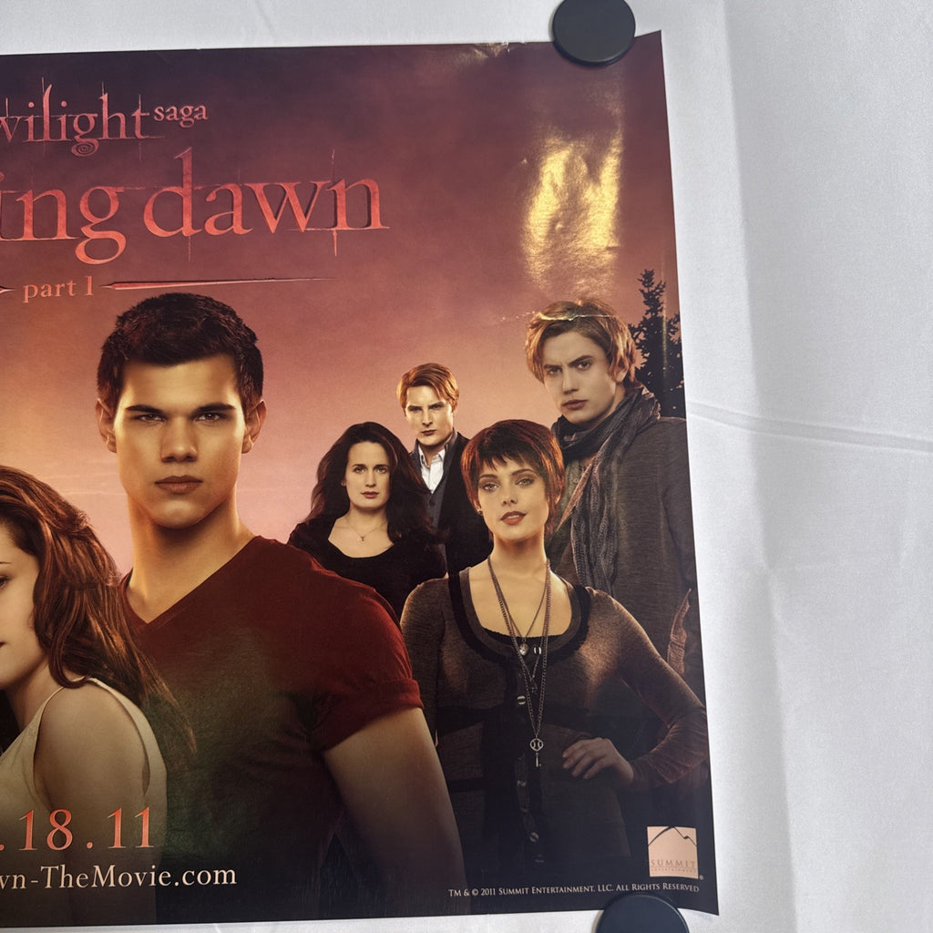 Set of three original 11x17 Twilight Breaking Dawn Part 1 promo posters including SDCC 2011 exclusive ensemble print.