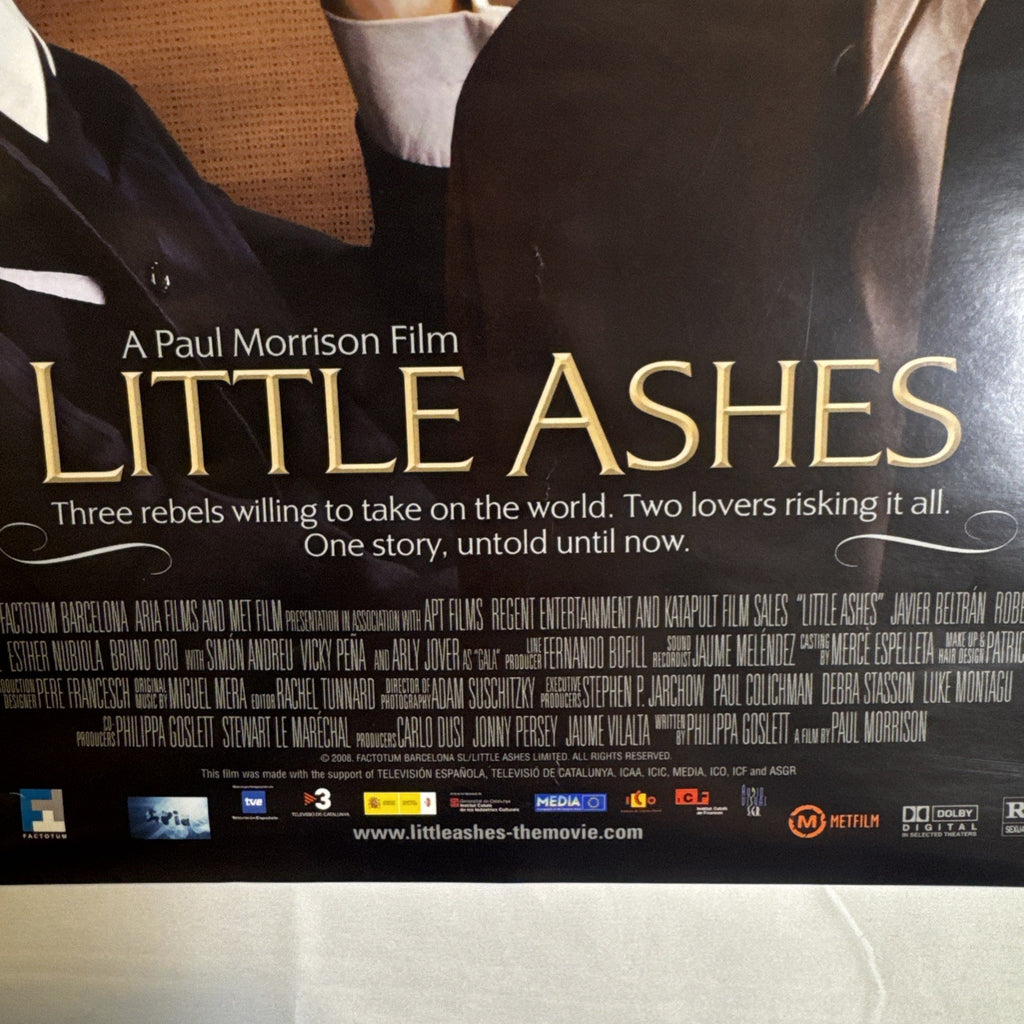 Original 12x18 Little Ashes promotional movie poster featuring Robert Pattinson as Salvador Dali