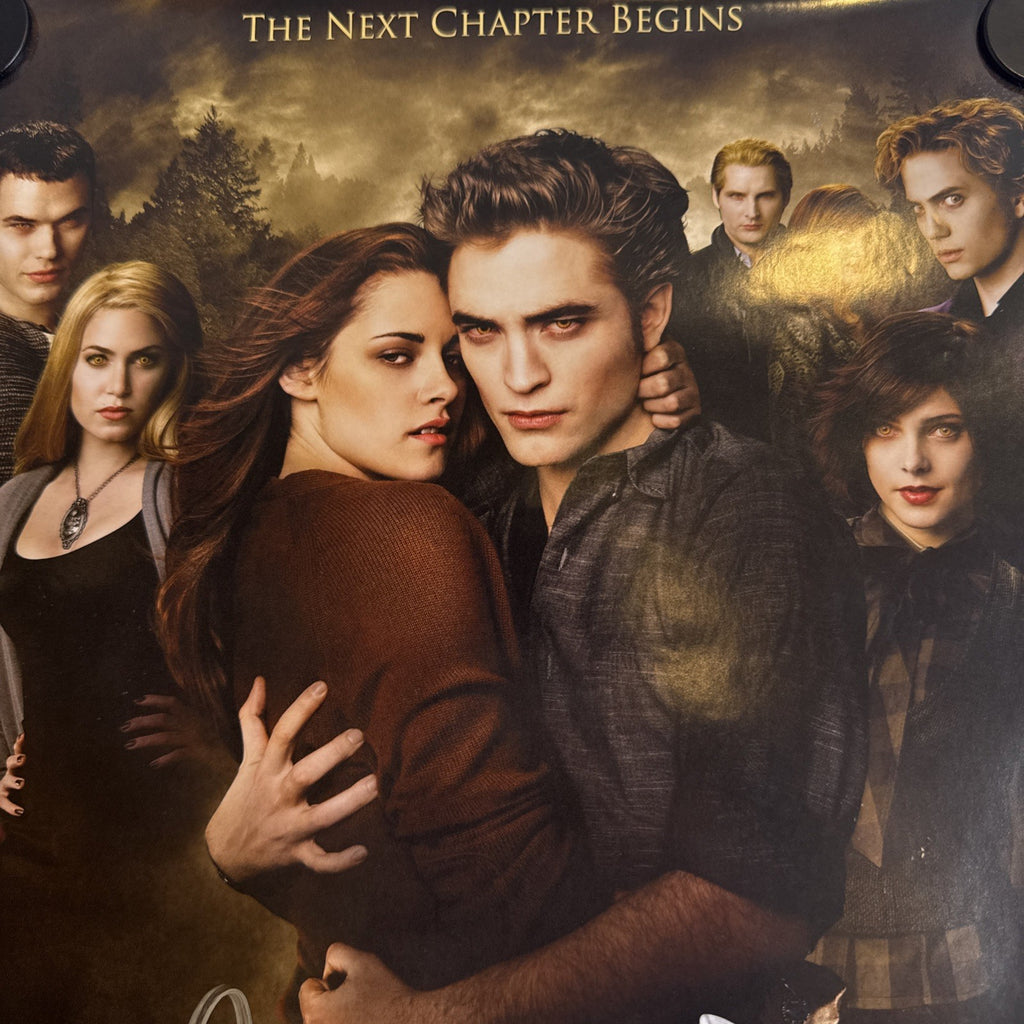 11x17 Twilight New Moon promotional poster signed in silver marker by Ashley Greene and Kellan Lutz.
