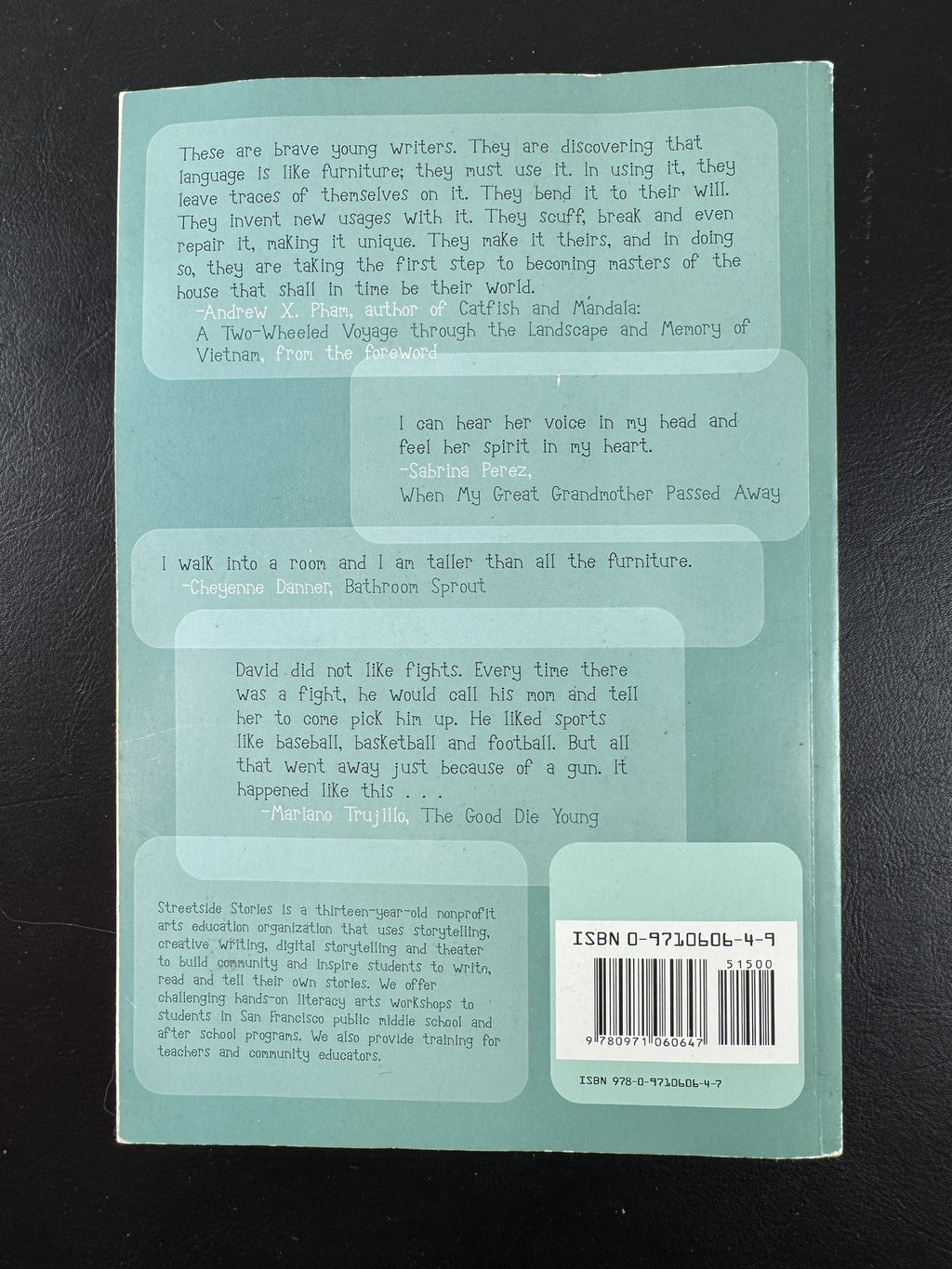 Cover of Writing Outside the Lines: Stories of Change by San Francisco Youth paperback anthology