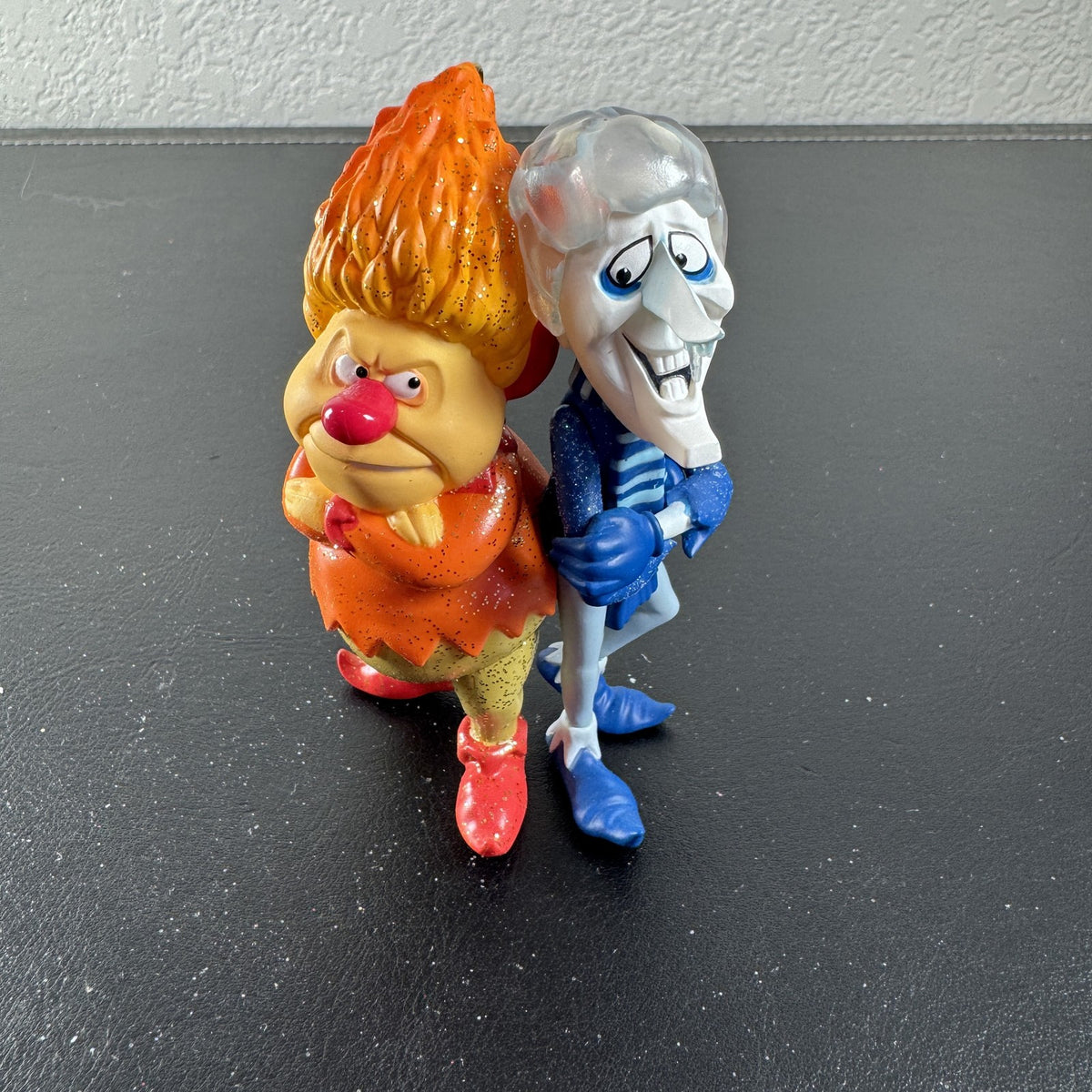 2021 Hallmark Keepsake Snow Miser and Heat Miser Christmas ornament from The Year Without a Santa Claus.