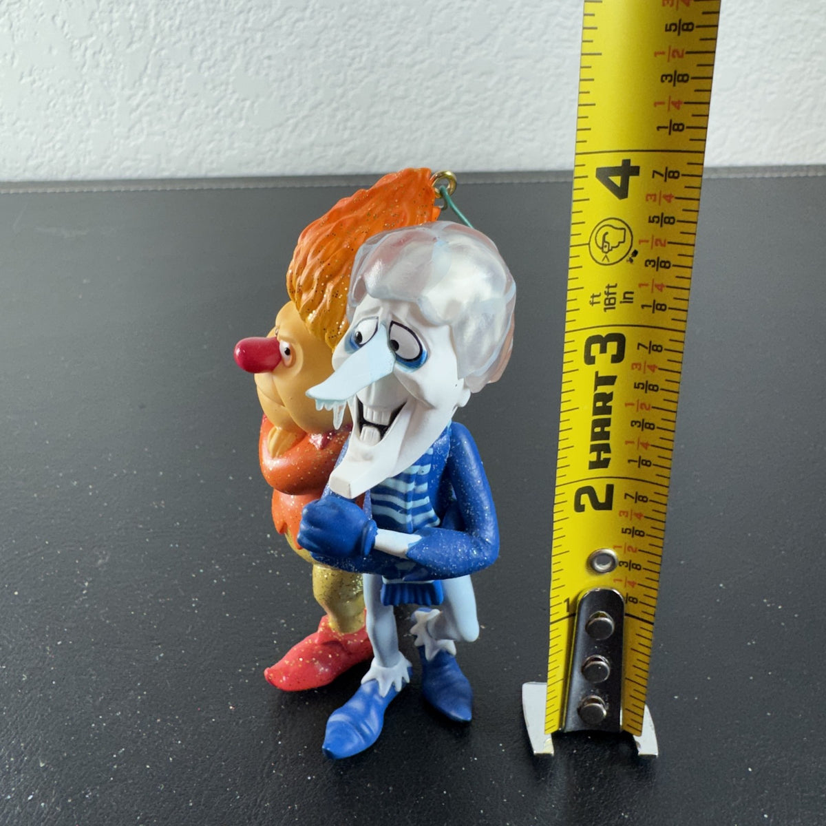 2021 Hallmark Keepsake Snow Miser and Heat Miser Christmas ornament from The Year Without a Santa Claus.