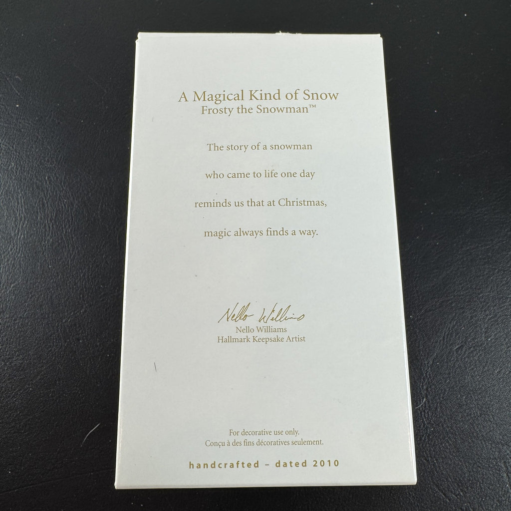 2010 Hallmark Keepsake Frosty the Snowman A Magical Kind of Snow ornament in original box
