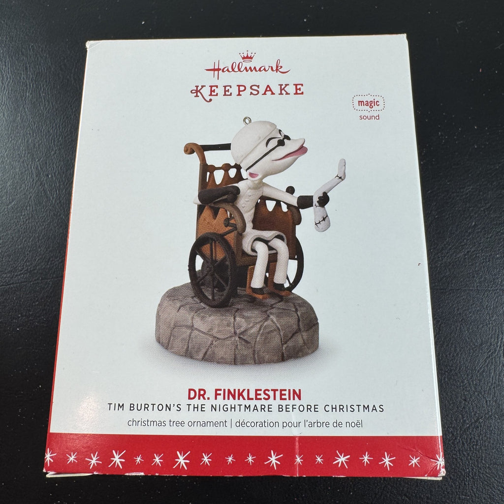 Hallmark Keepsake Dr. Finkelstein Magic Sound ornament from The Nightmare Before Christmas in original box.