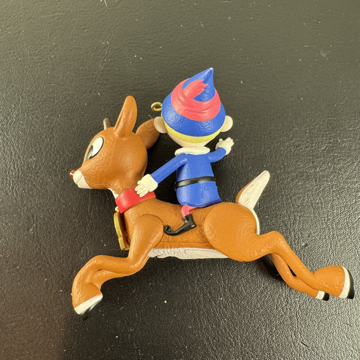 Hallmark Keepsake Rudolph and Hermey 50th anniversary light-up Christmas ornament in original box