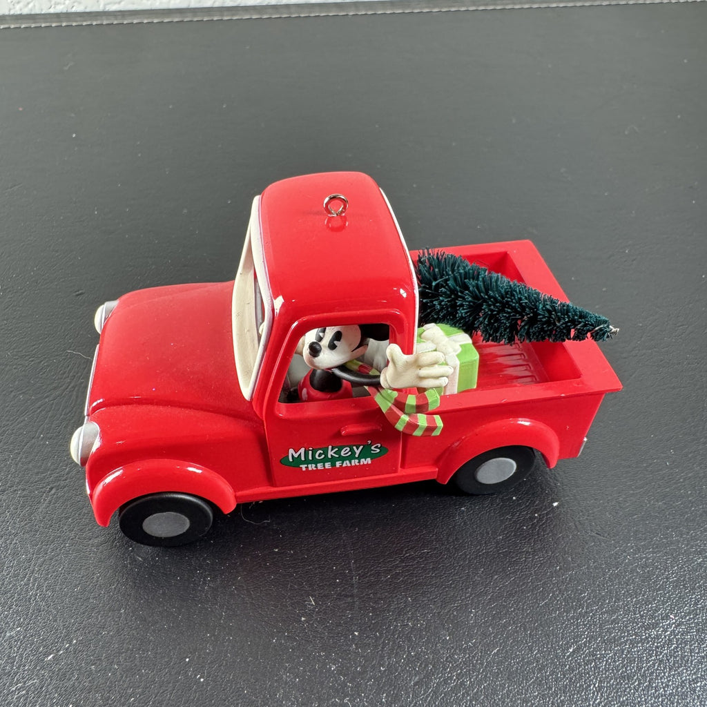 Hallmark Keepsake 2023 Disney Mickey Mouse red tree farm truck Christmas ornament in original box