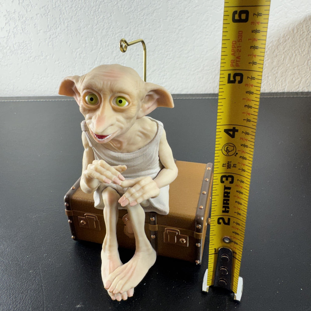 Hallmark Keepsake 2023 Harry Potter Dobby the House-Elf sound and motion Christmas ornament on trunk