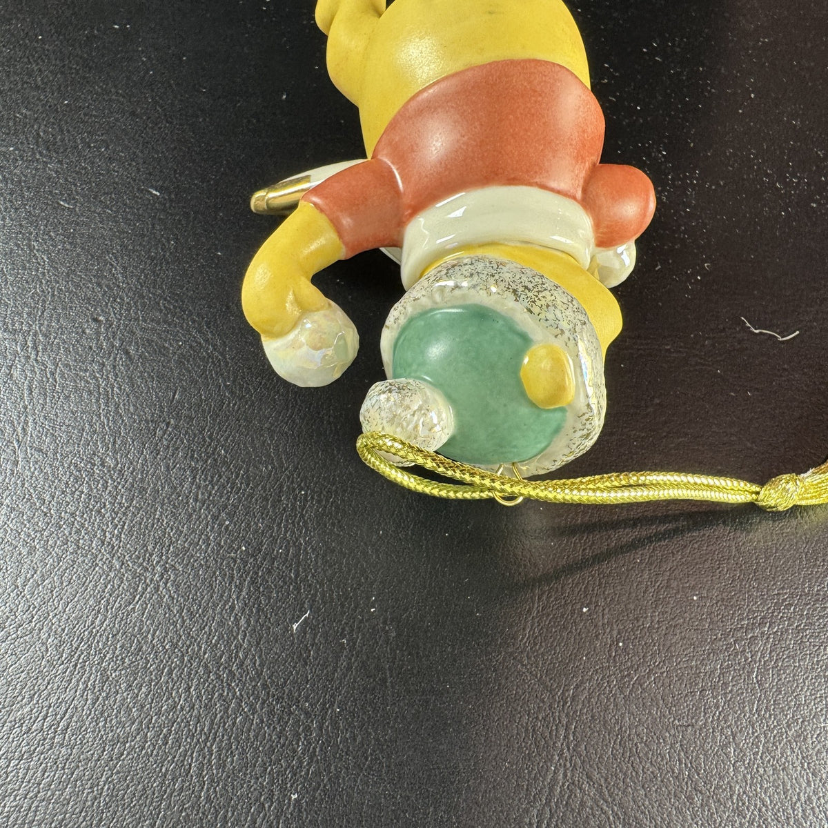 Lenox Disney Showcase Winnie the Pooh Winter Fun porcelain ornament personalized with Aaron in original box
