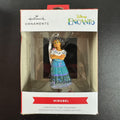Hallmark Disney Encanto Mirabel Madrigal Christmas ornament in original box showing green glasses and floral skirt