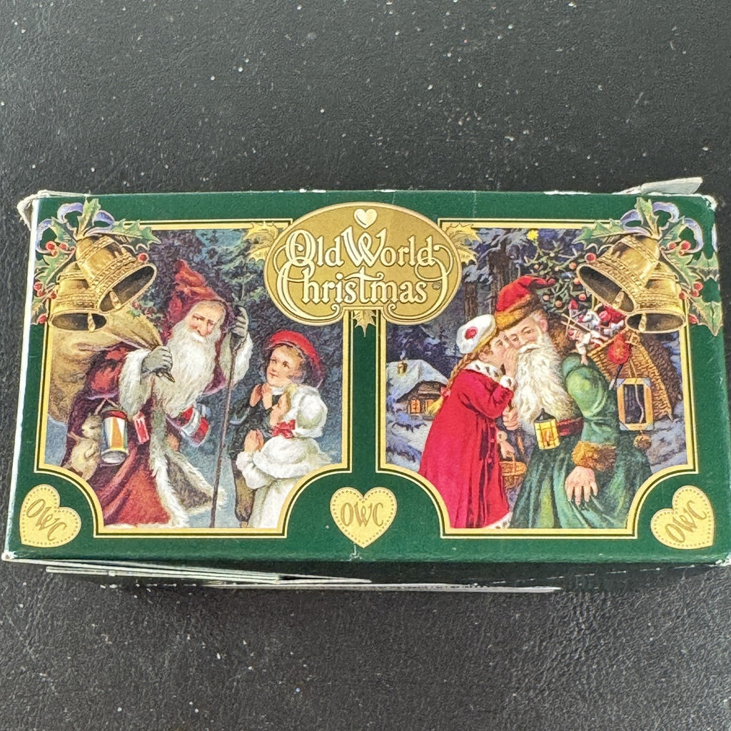 Old World Christmas Hermey the Misfit Elf hand blown glass ornament holding candy cane with original box