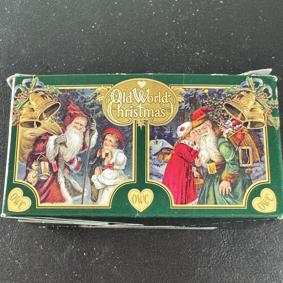 Old World Christmas Hermey the Misfit Elf hand blown glass ornament holding candy cane with original box