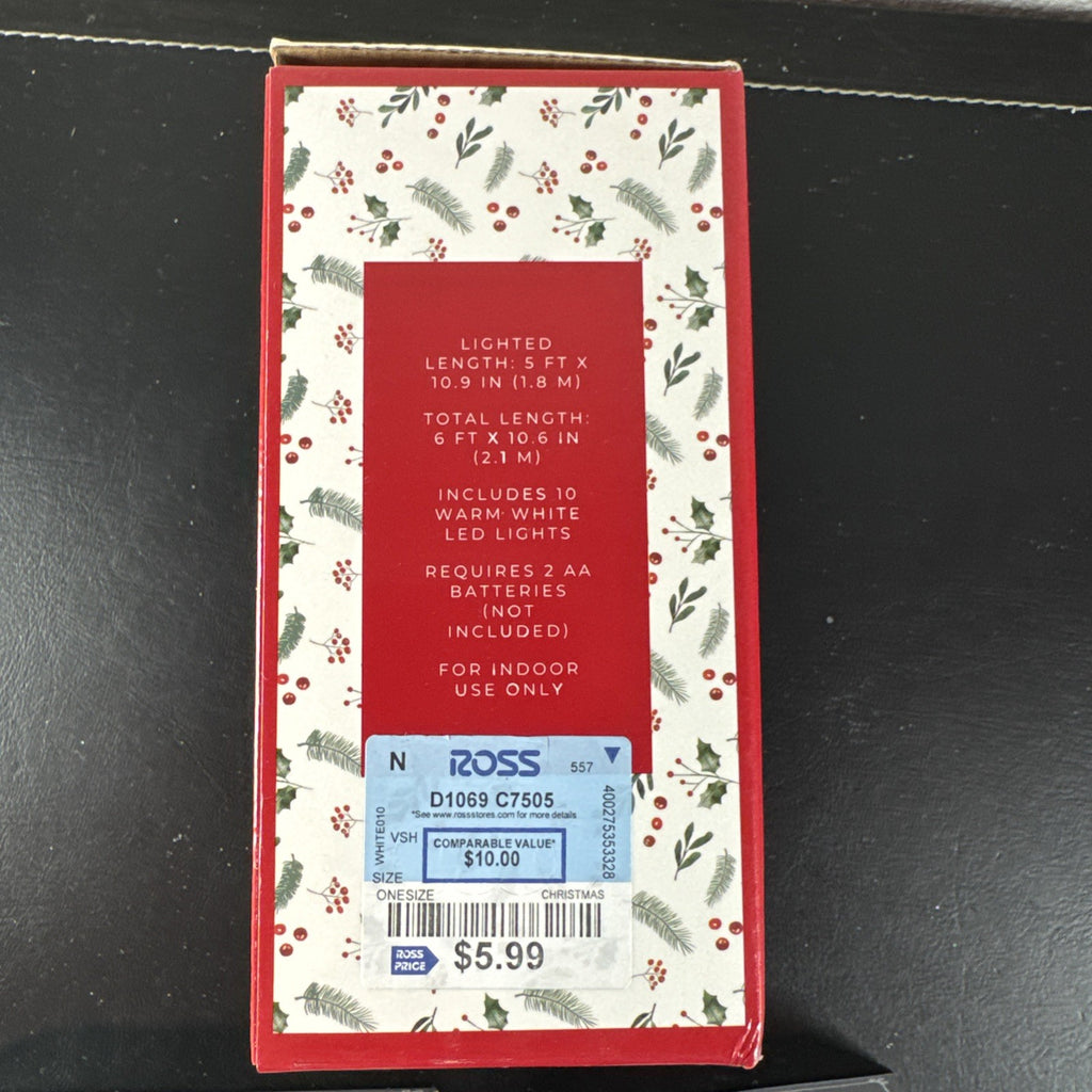 Lot of 3 brand new Target Wondershop and North Spruce Lane holiday LED string lights in packaging.