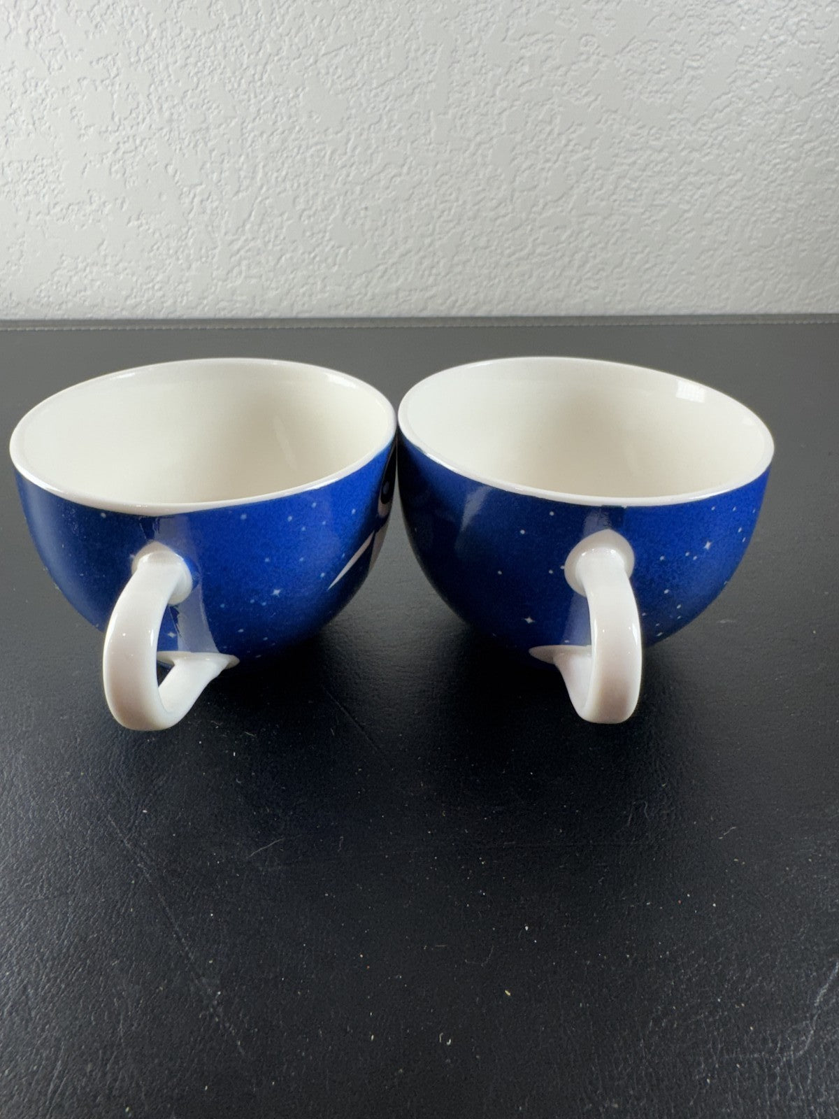 Disney Pixar Wall-E and Eve blue starry space ceramic mug set by Silver Buffalo