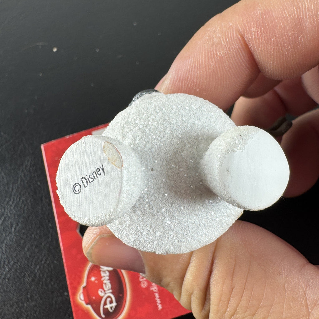 Hallmark 2015 Disney Frozen Olaf glitter resin Christmas tree ornament with original hang tag attached.