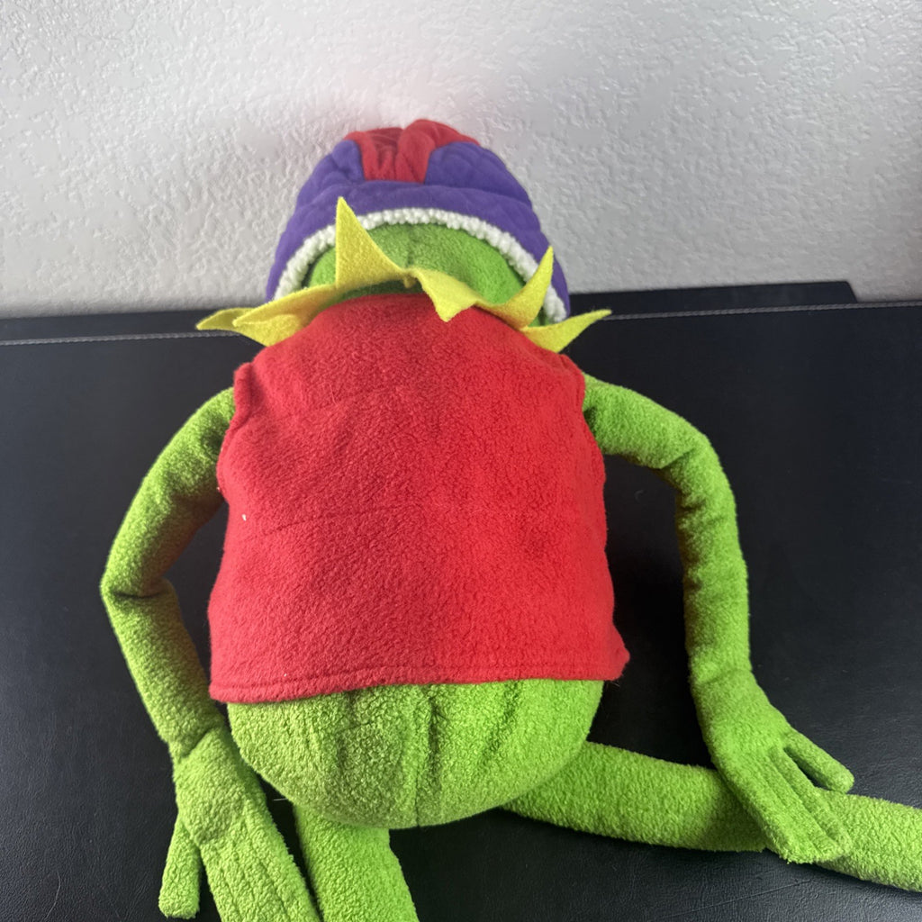Macy's Exclusive 2002 Kermit the Frog 27 inch green plush toy wearing jacket