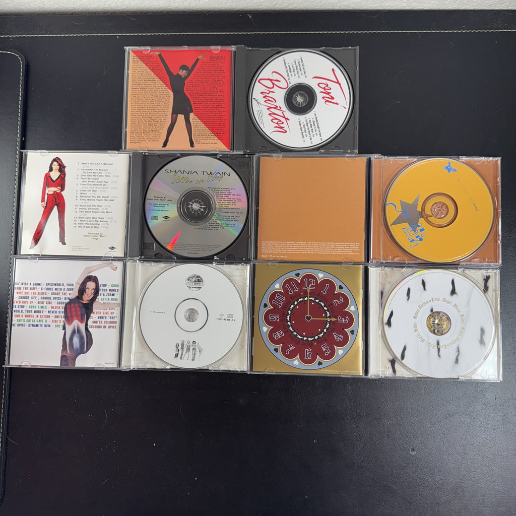 5-CD lot of pop albums including Shania Twain, Spice Girls, Gwen Stefani, Toni Braxton, and Corinne Bailey Rae.