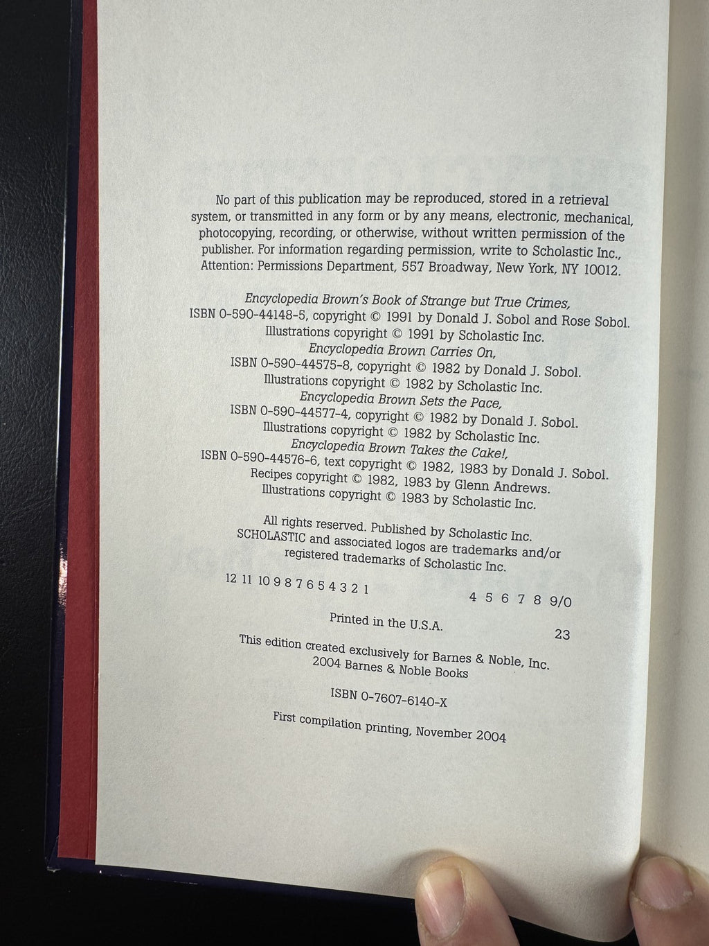 Encyclopedia Brown Collection spiral bound book by Donald J. Sobol, published by Scholastic.