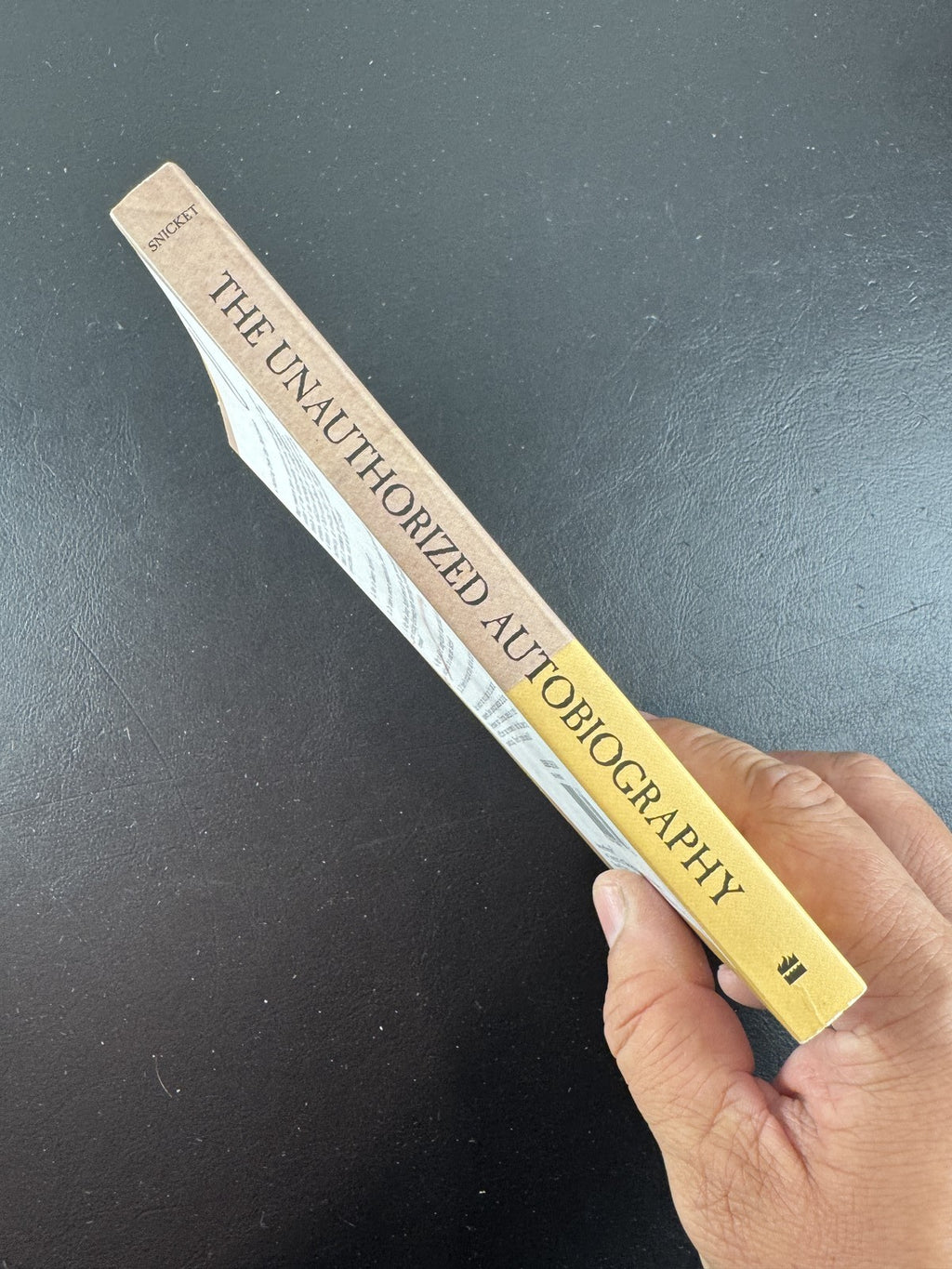 Cover of Lemony Snicket: The Unauthorized Autobiography 2002 paperback companion book to A Series of Unfortunate Events.