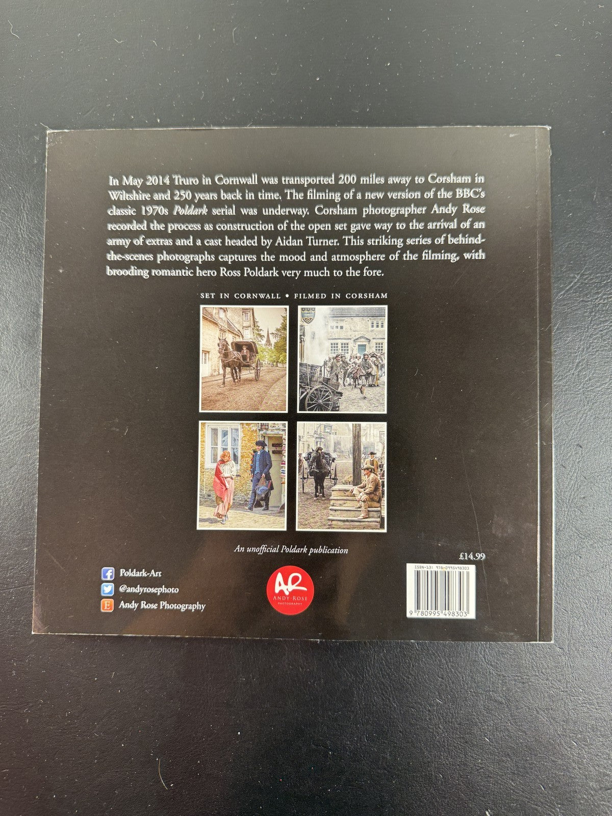 Front cover of When Poldark Came To Corsham photography book by Andy Rose
