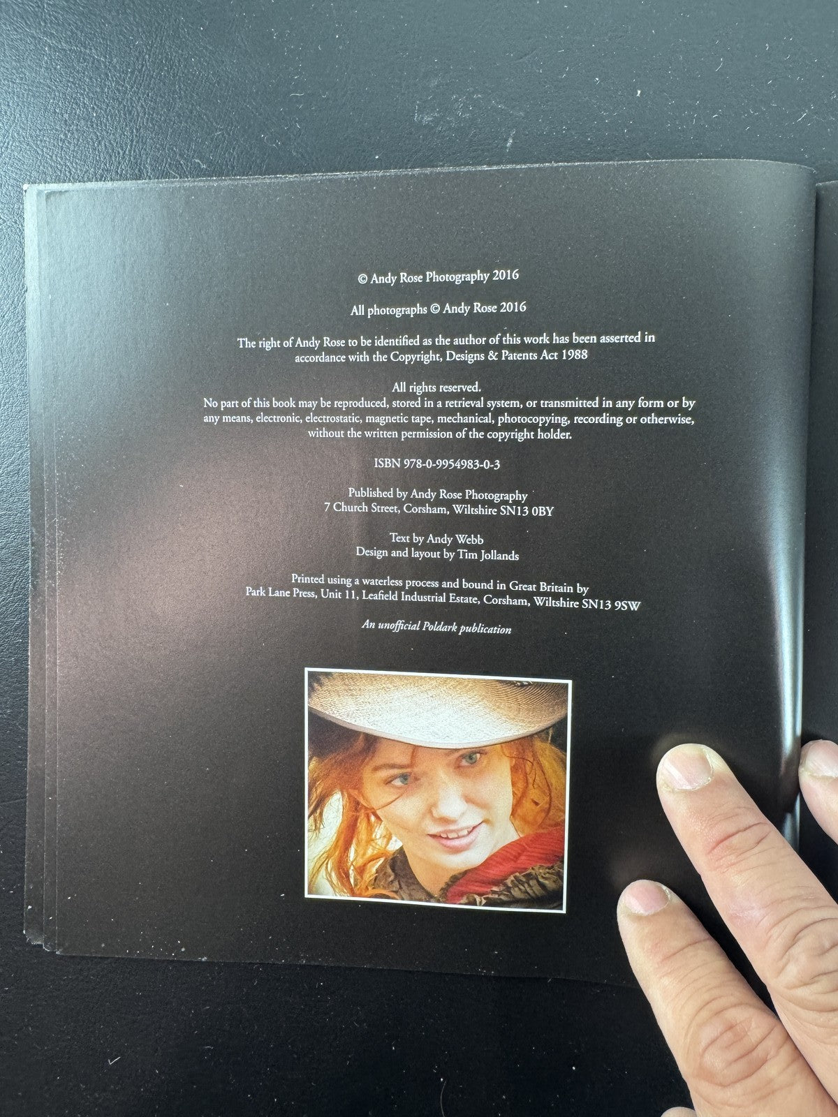 Front cover of When Poldark Came To Corsham photography book by Andy Rose