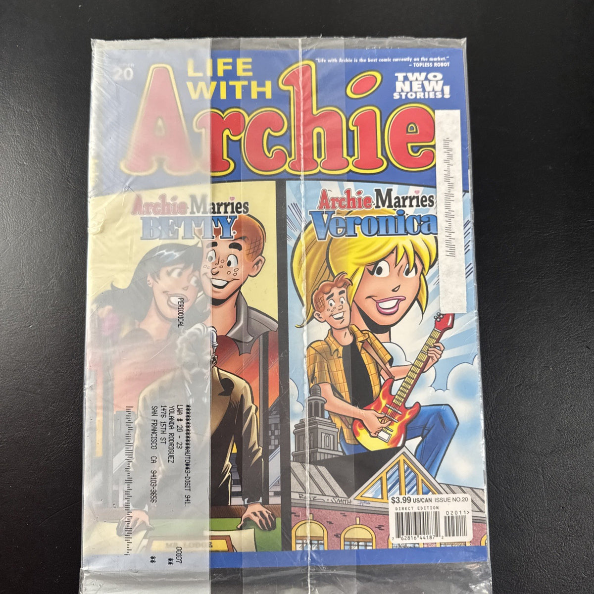 Life with Archie subscriber polybag magazine lot of 7 factory sealed issues including key issue 16
