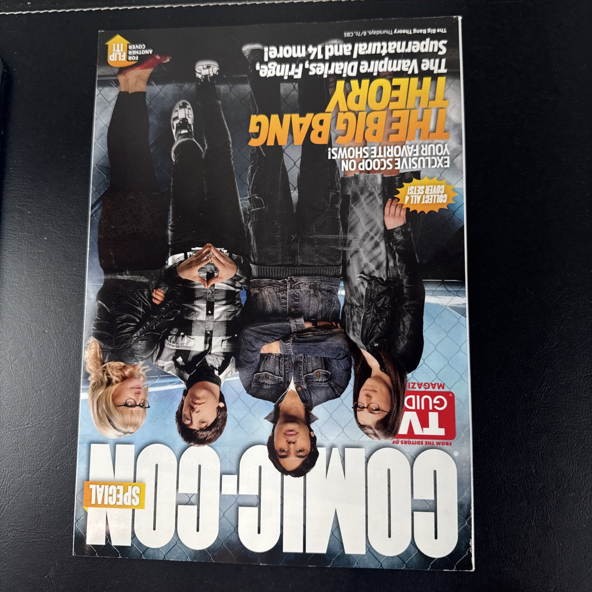 Set of 3 2012 Big Bang Theory magazines including two SDCC TV Guide specials and an Entertainment Weekly issue.