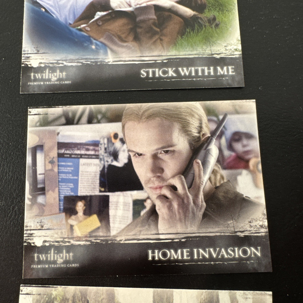 2008 Inkworks Twilight movie base trading cards lot of 6 with original empty foil pack wrapper