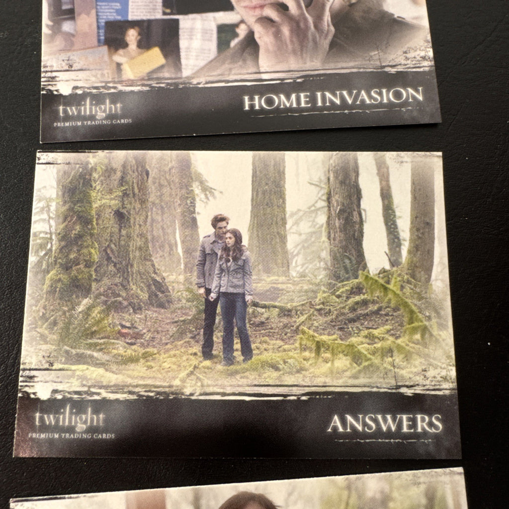 2008 Inkworks Twilight movie base trading cards lot of 6 with original empty foil pack wrapper