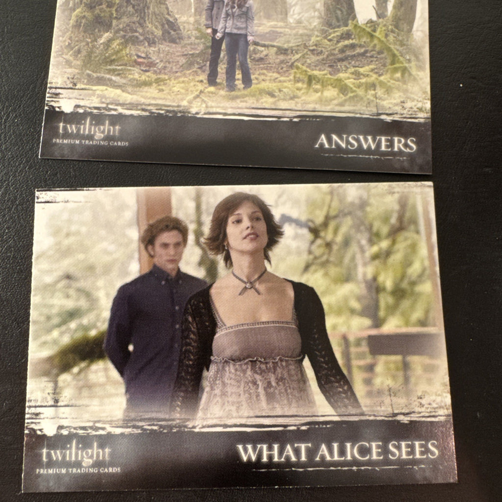 2008 Inkworks Twilight movie base trading cards lot of 6 with original empty foil pack wrapper