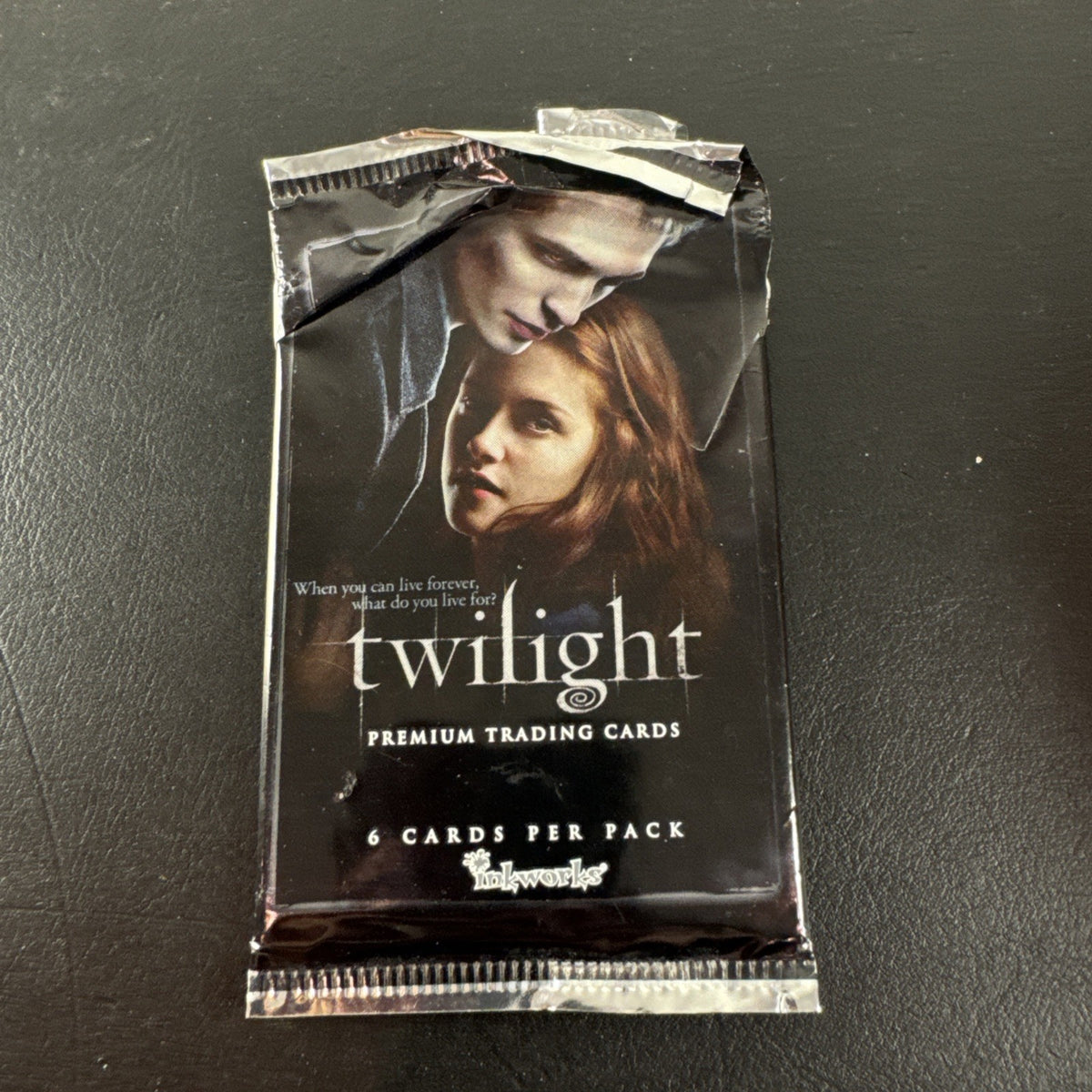2008 Inkworks Twilight movie base trading cards lot of 6 with original empty foil pack wrapper
