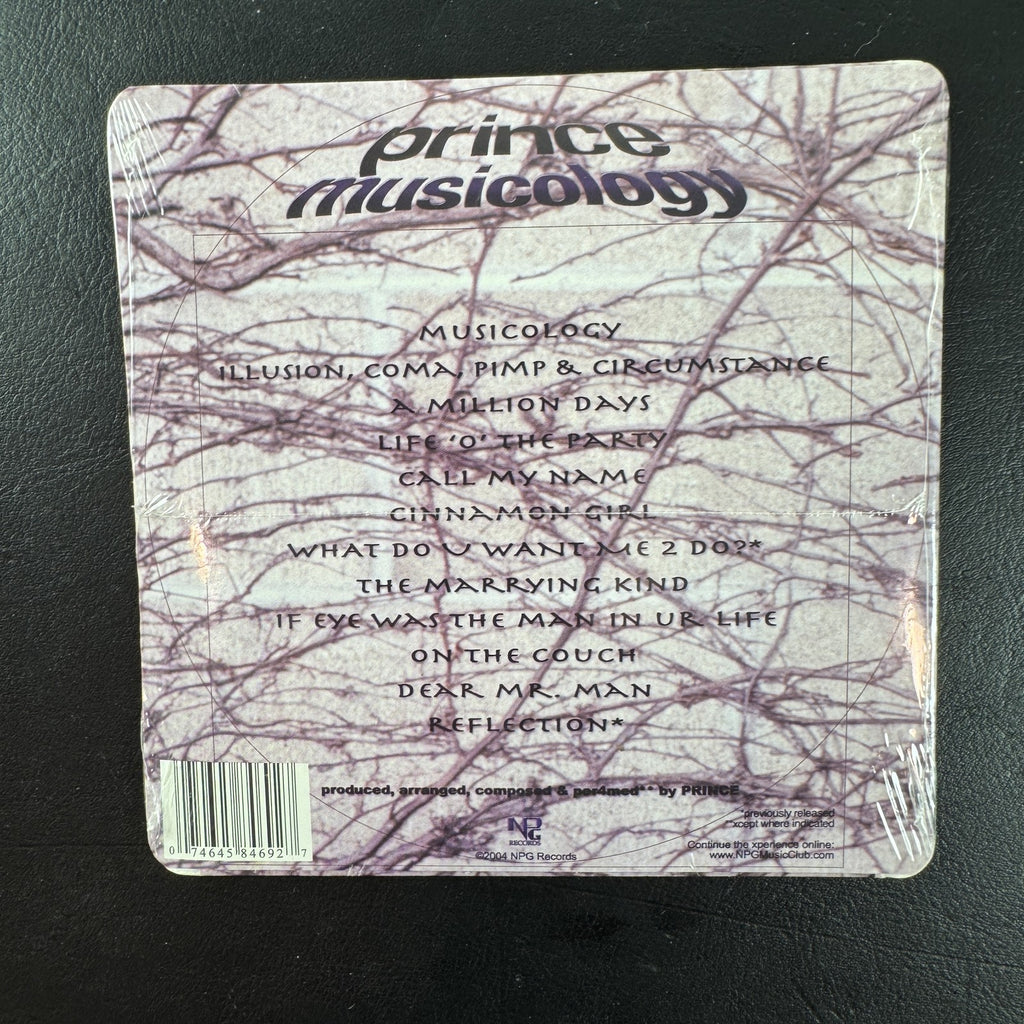 Brand new factory sealed Prince Musicology 2004 CD album front cover