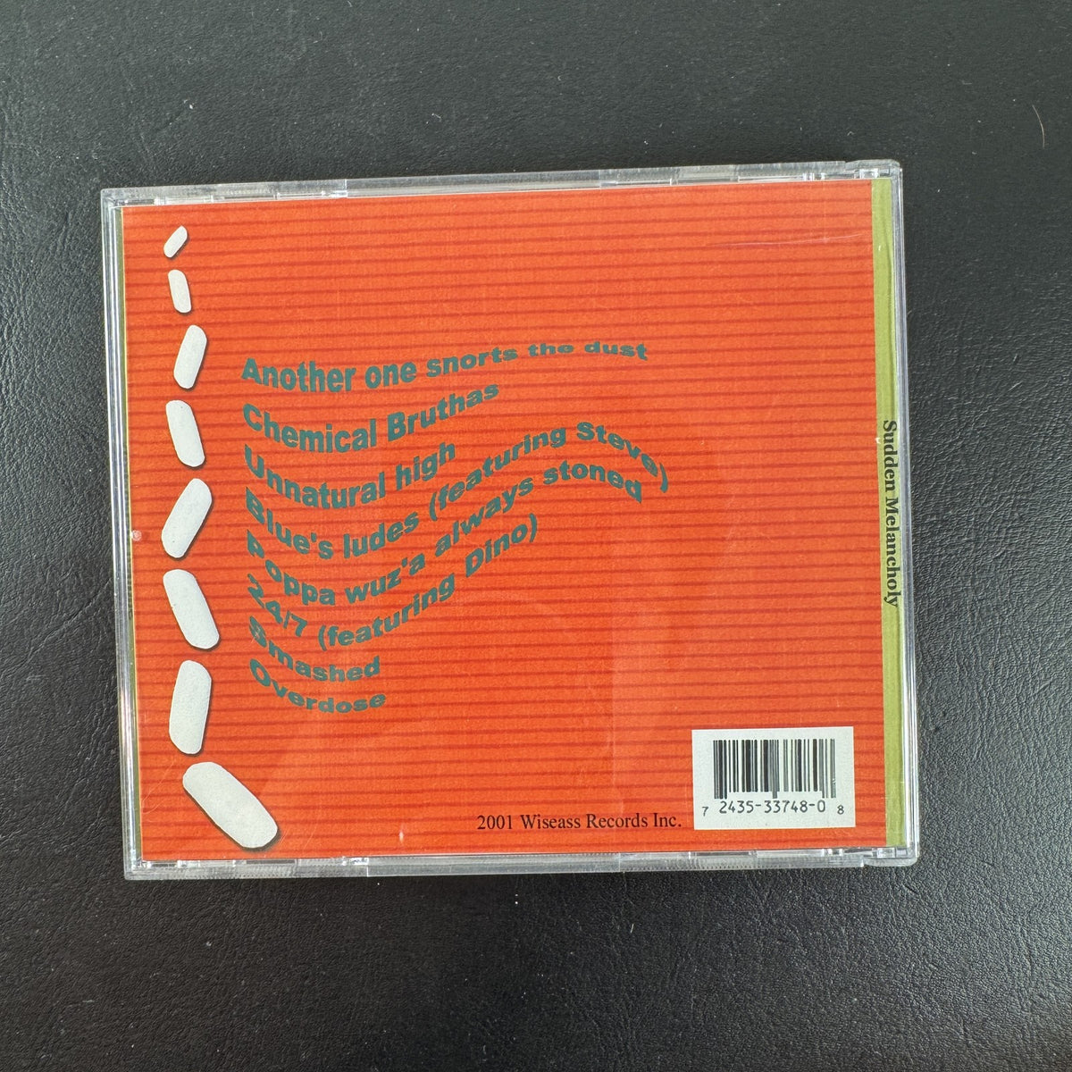 Sudden Melancholy Overdose self-titled audio CD album jewel case and disc featuring 8 tracks.