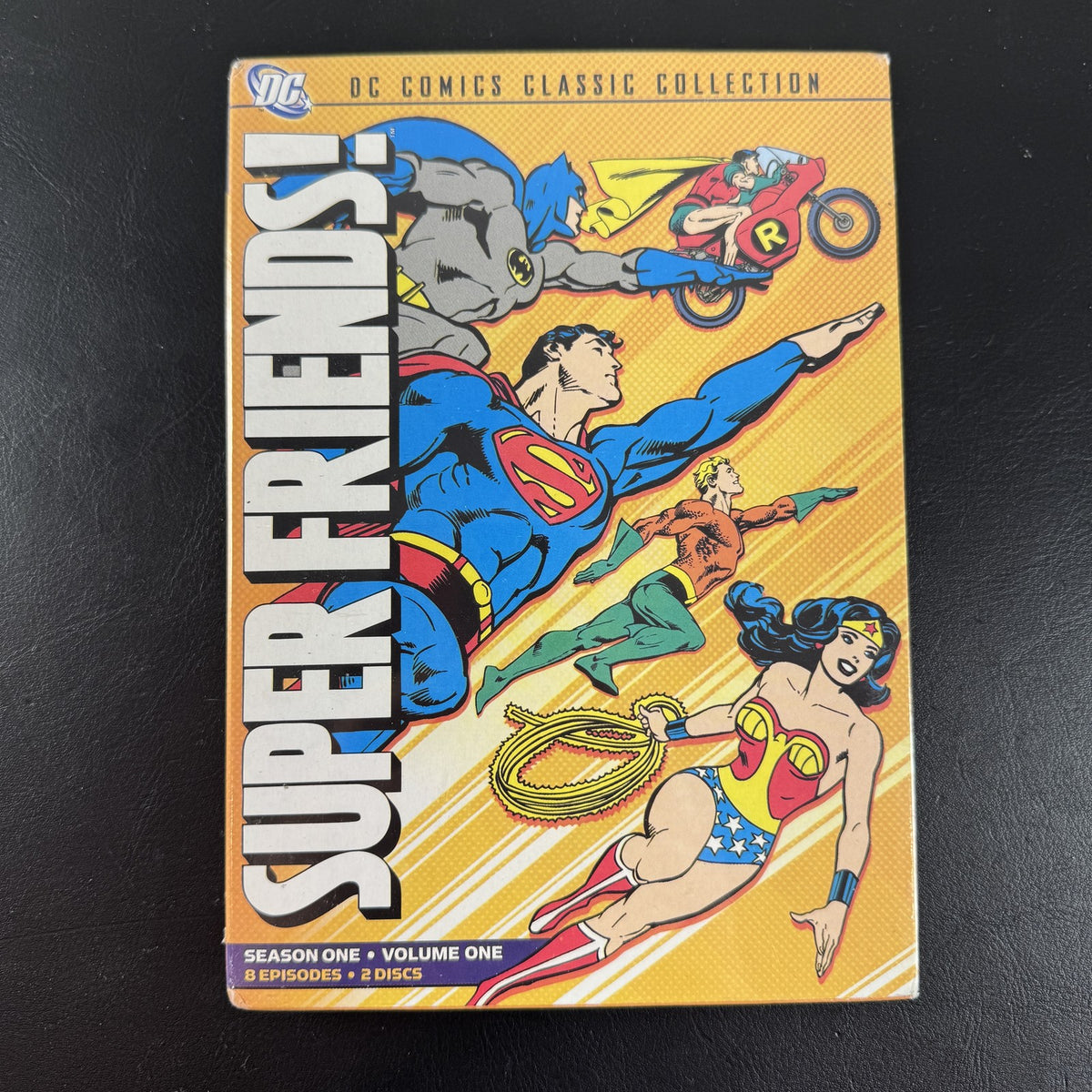 Brand new factory sealed Super Friends Season One Volume One 2-disc DVD set from DC Comics Classic Collection.