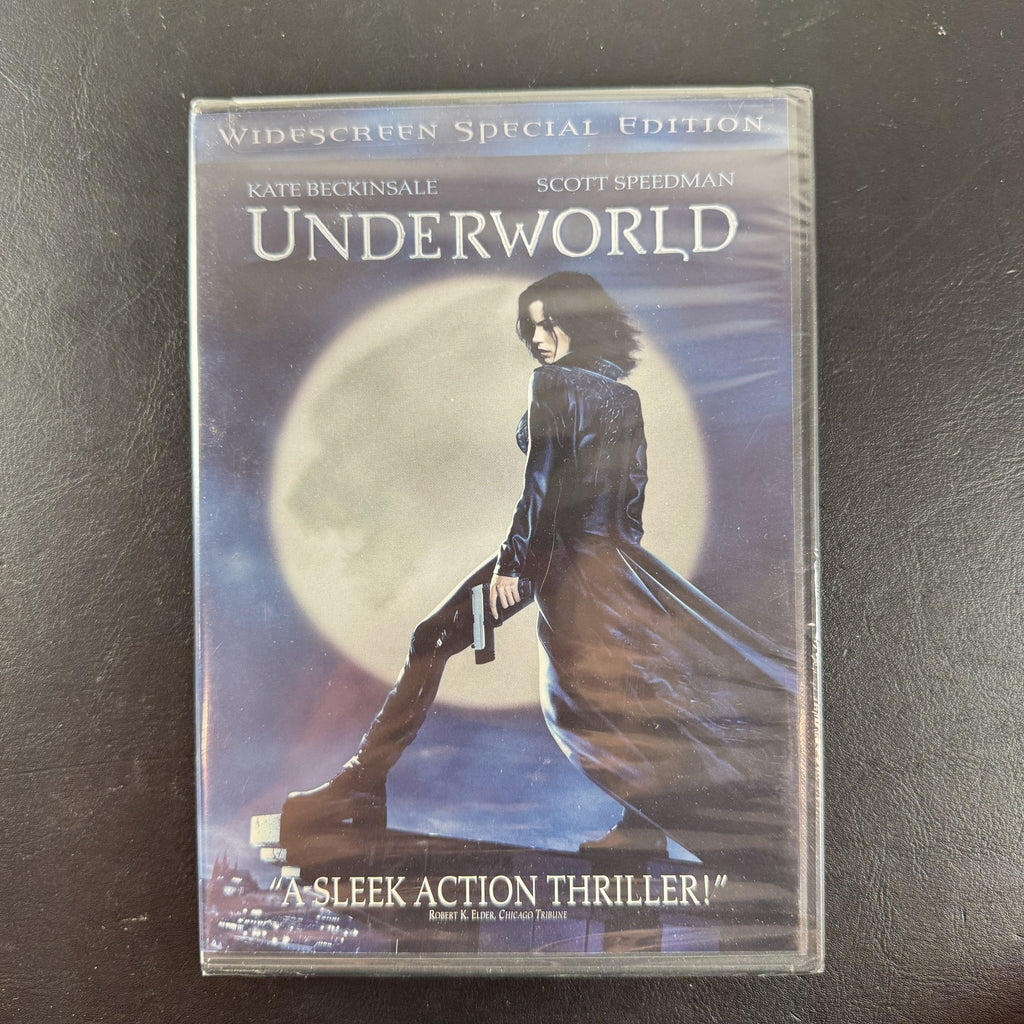 Front cover of Underworld Widescreen Special Edition DVD starring Kate Beckinsale, brand new and factory sealed.