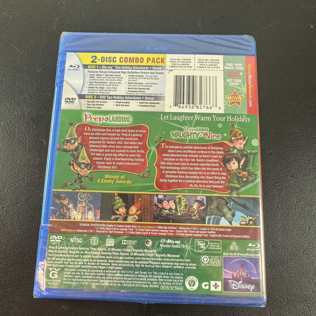 Front cover of Disney Prep and Landing Totally Tinsel Collection factory sealed Blu-ray and DVD combo set.