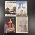 Set of 4 pre-owned DVDs including Blow starring Johnny Depp and Jennifer Lopez movies and music specials.