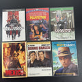 Collection of 6 DVD feature films including Pulp Fiction, Inglourious Basterds, and Donnie Brasco.