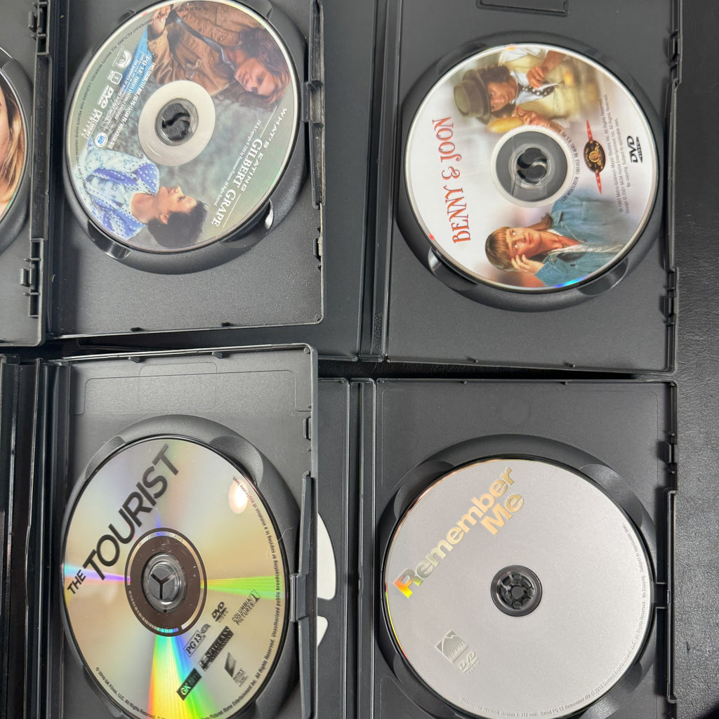 6 DVD movie lot featuring What's Eating Gilbert Grape and Benny and Joon in Very Good condition.