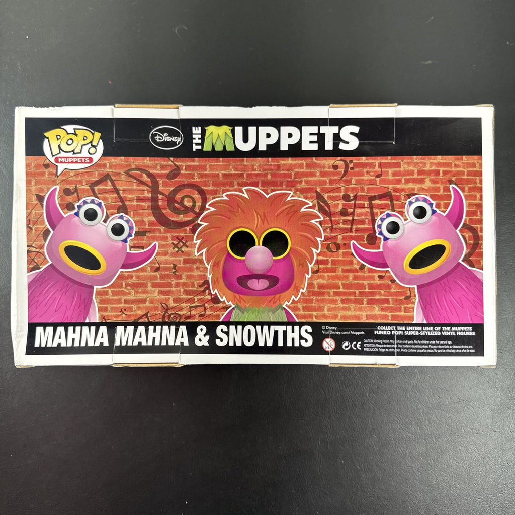 2012 SDCC Exclusive Funko Pop The Muppets Mahna Mahna and The Snowths metallic vinyl figure 3-pack in box