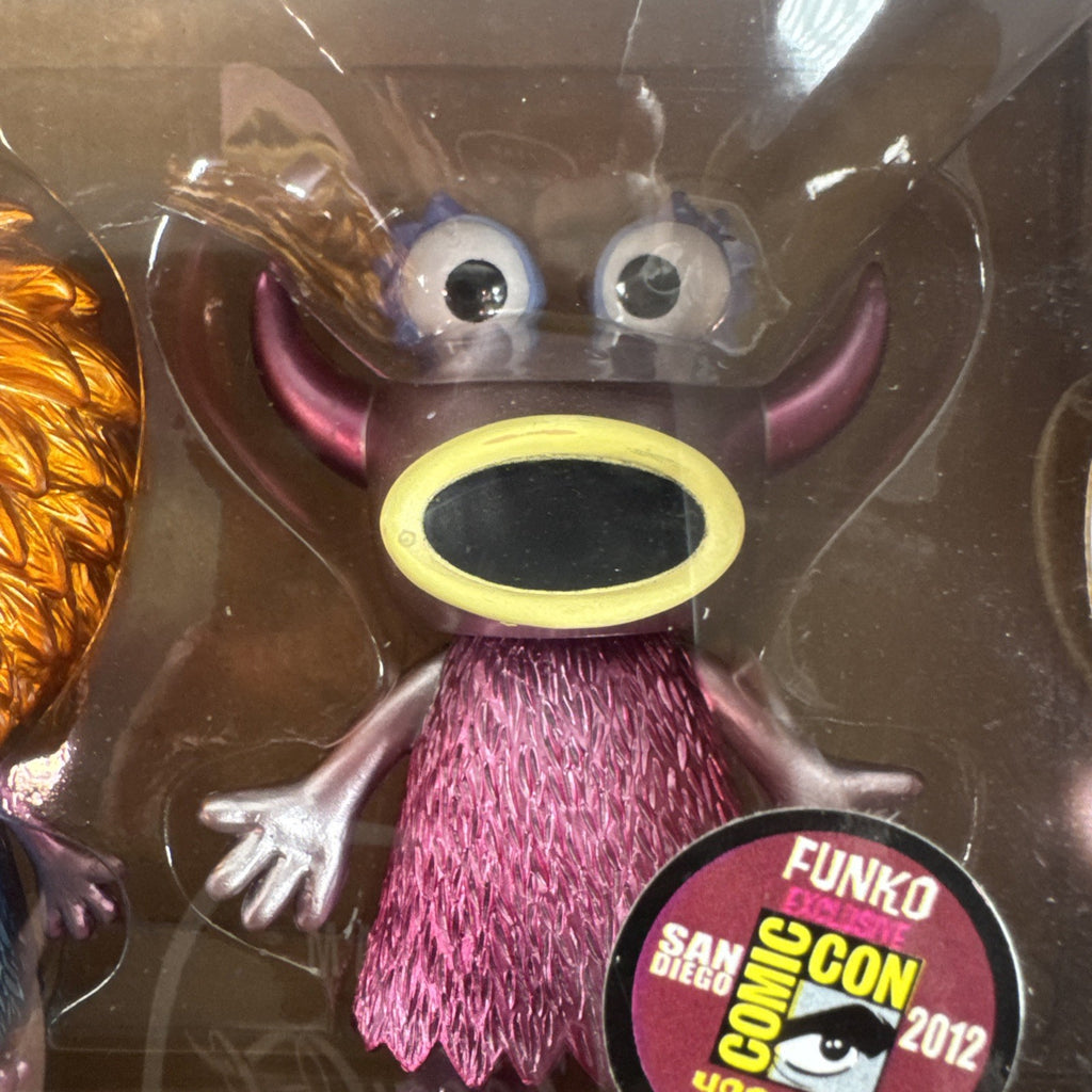 2012 SDCC Exclusive Funko Pop The Muppets Mahna Mahna and The Snowths metallic vinyl figure 3-pack in box
