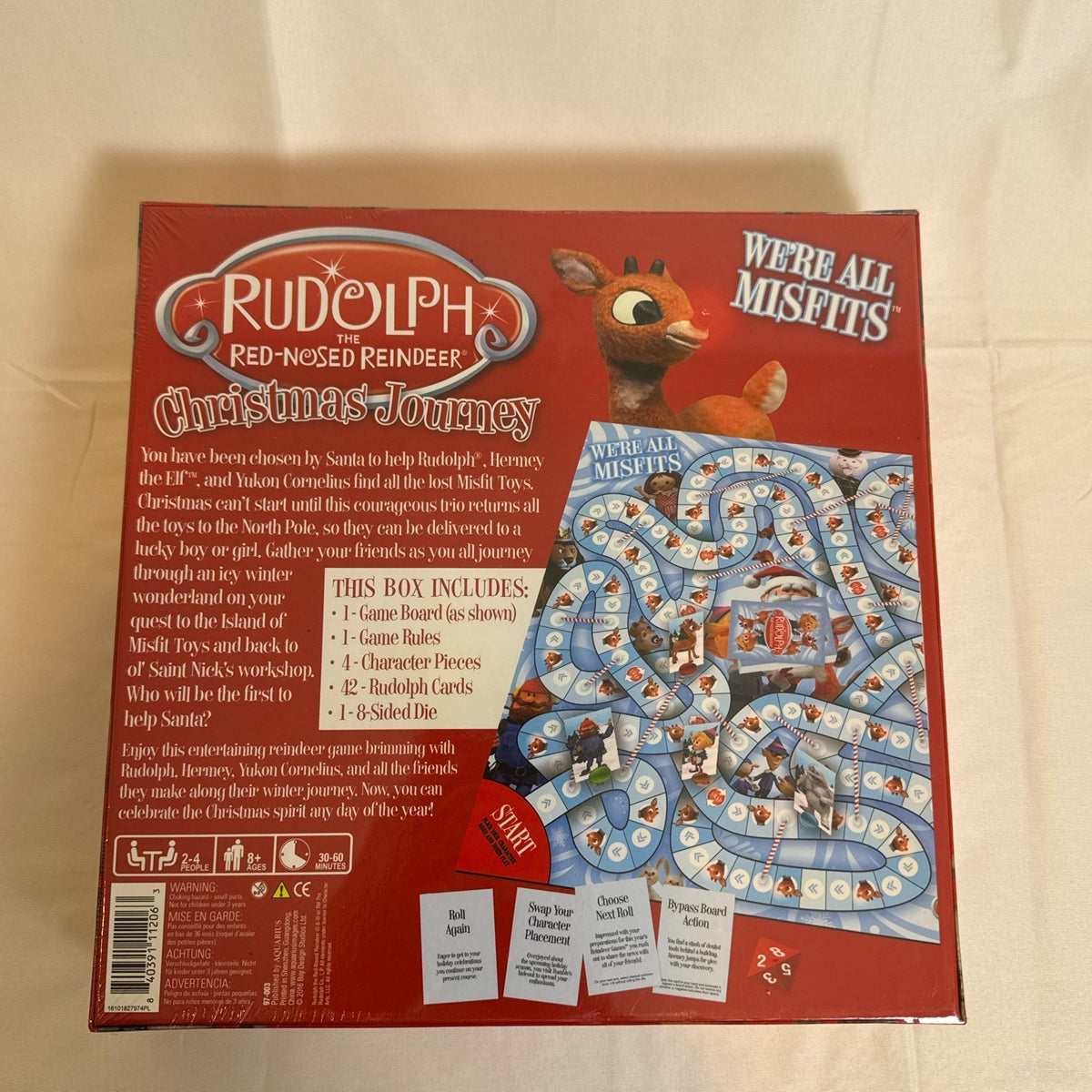 Brand new Rudolph The Red-Nosed Reindeer Christmas Journey complete board game set by GAME for 2 players.