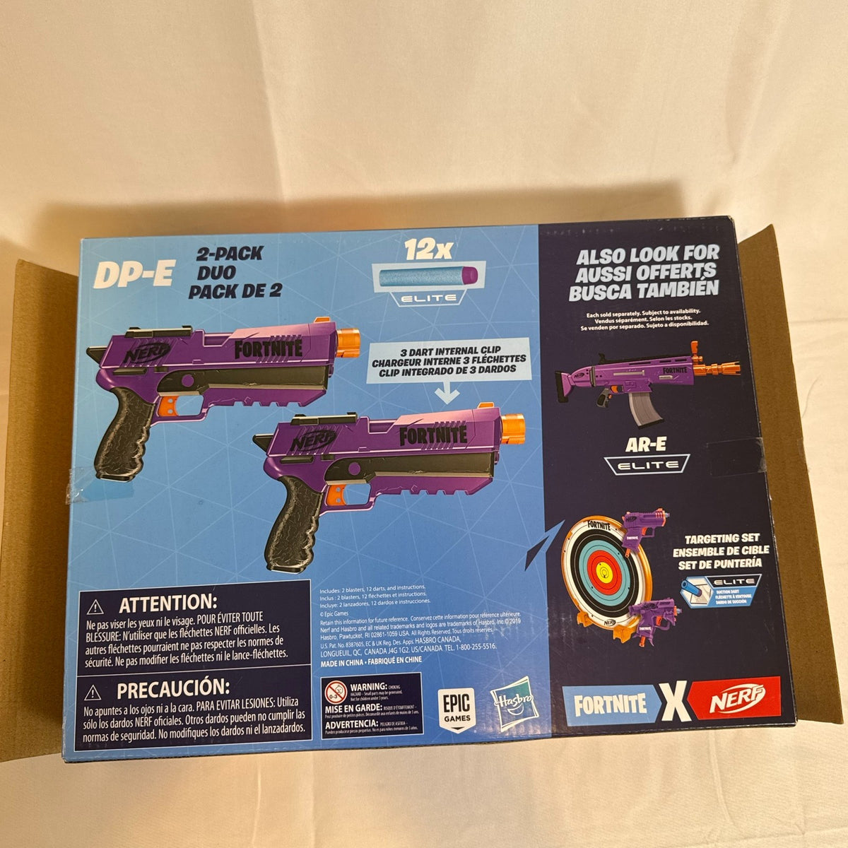 Used NERF Fortnite HC-E Mega Dart Blaster toy gun model E7510