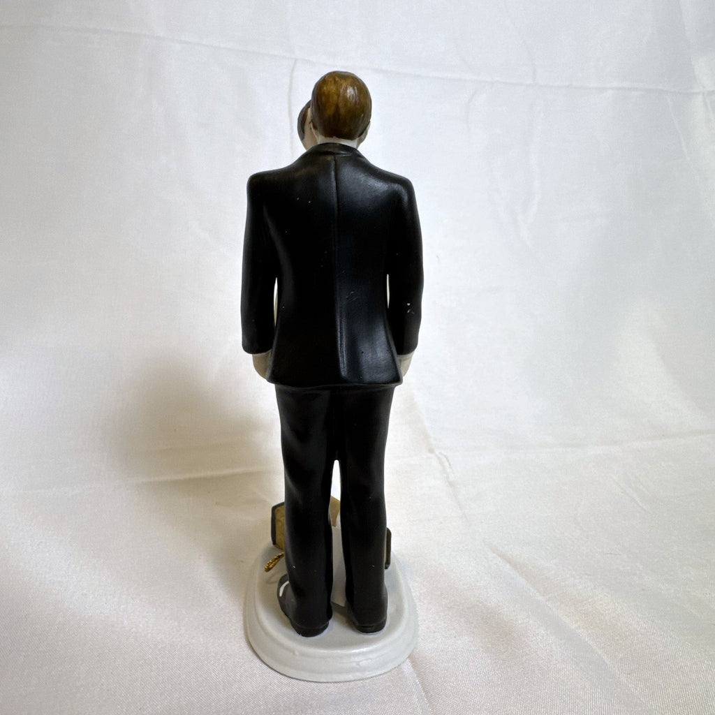 Weddingstar humorous A Kiss and We're Off bride and groom wedding cake topper figurine in original box