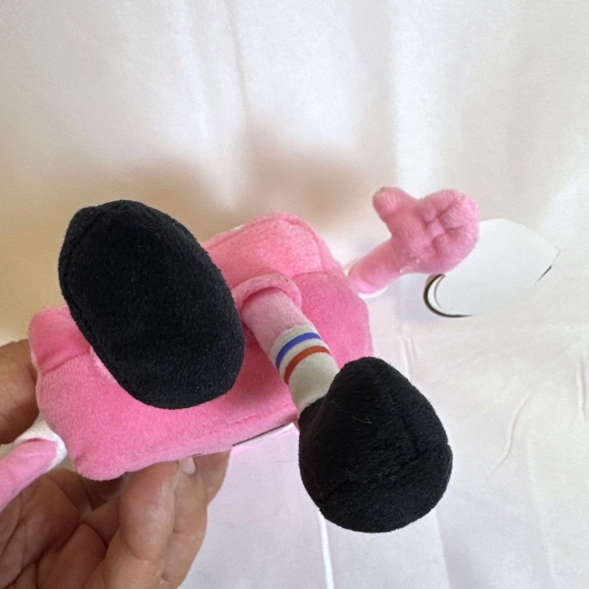 New Ty SpongeBob SquarePants Beanie Baby plush toy wearing pink pants for Breast Cancer Awareness.