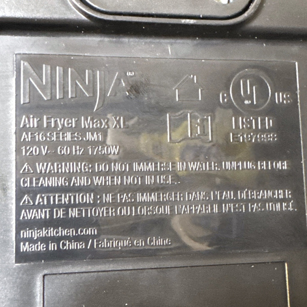 Pre-owned Ninja Max XL AF161 5.5-quart grey air fryer with ceramic crisper plate