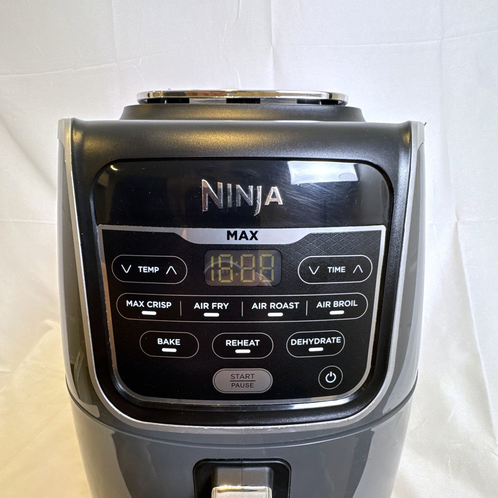 Pre-owned Ninja Max XL AF161 5.5-quart grey air fryer with ceramic crisper plate