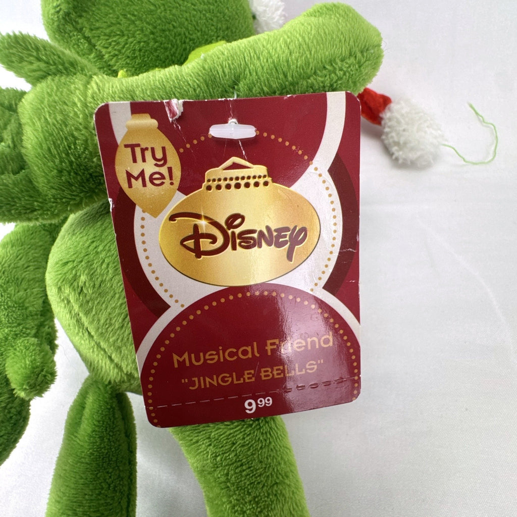Disney Dan Dee Kermit the Frog 15 inch Christmas plush wearing a red Santa hat with original tags