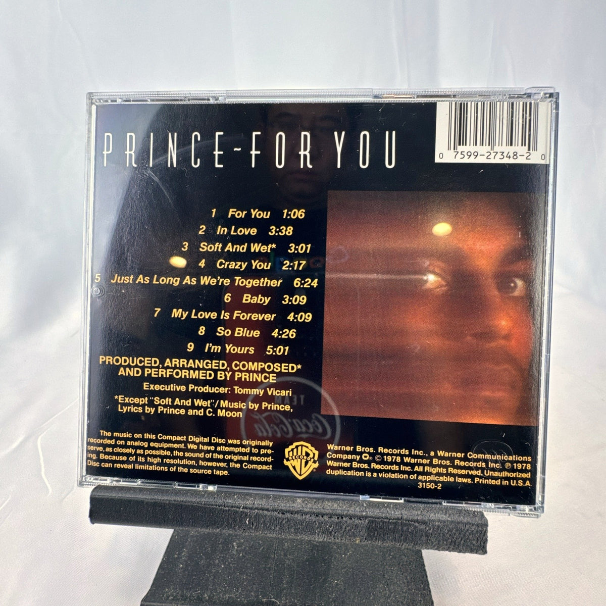 Prince For You debut studio album CD in standard jewel case