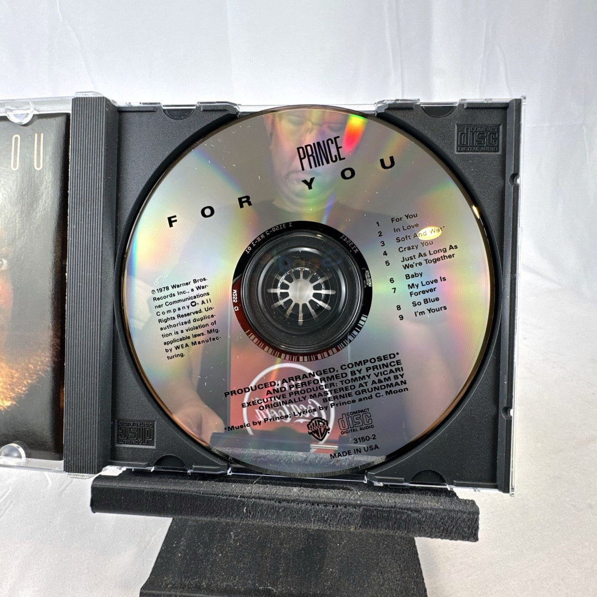 Prince For You debut studio album CD in standard jewel case