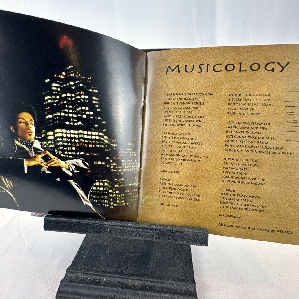 Prince Musicology 2004 CD album in fold-out digipak packaging with booklet